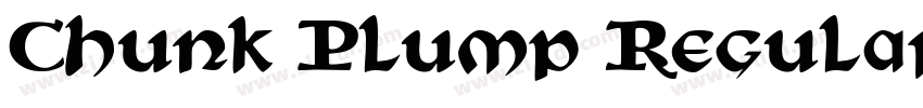 Chunk Plump Regular字体转换